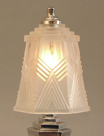 French Deco Lamp on French Art Deco Table Lamps By Muller Rethondes Schneider Le Verre