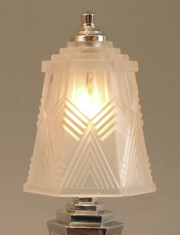 French  Deco Lamp on French Art Deco Table Lamps By Muller  Rethondes  Schneider Le Verre